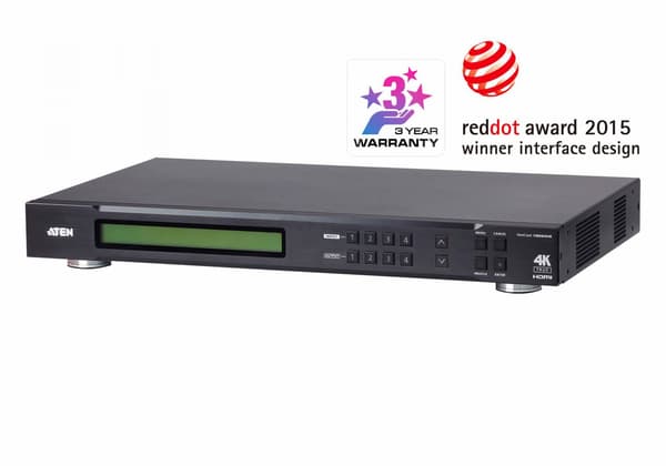 ATEN VanCryst VM0404HB 4 x 4 True 4K HDMI Matrix Switch - video/audio switch - rack-monterbar
