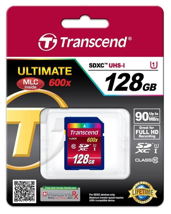 Transcend SDXC 128GB Klass10 UHS-I 600x Ultimate