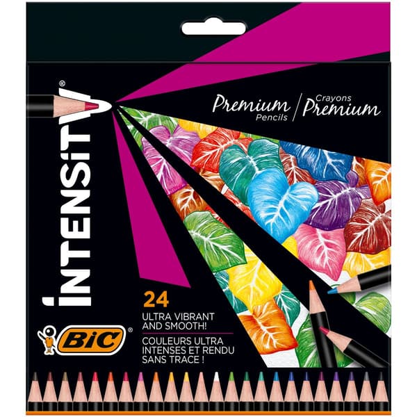 Färgpennor Intensity Premium 24 färger BIC