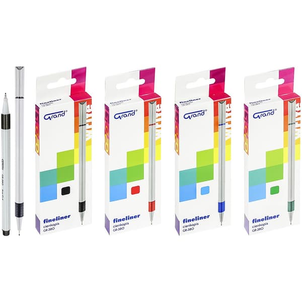 GR-380 sort fineliner (12 stk.) GRAND