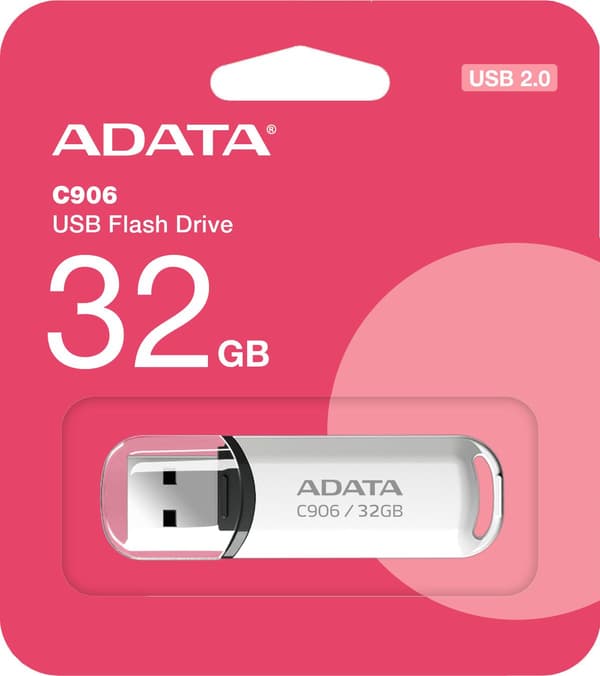 ADATA AC906-32G-RWH Adata minne USB C906 32GB USB 2.0 (Vit)