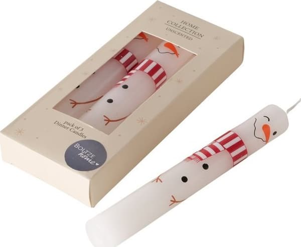 Boltze Bordsljus med jultema, 3 st, 16 cm