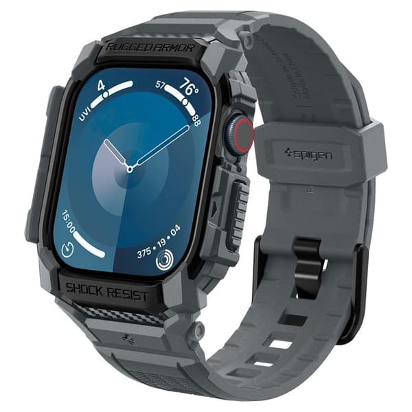 Spigen Rugged Armor Pro, mørkegrå - Apple Watch 11/10 46mm