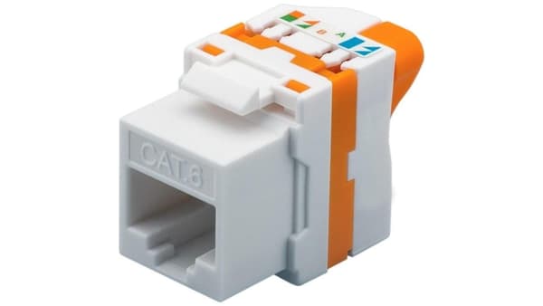 Techly 028573 Keystone RJ45 UTP Cat6 selvlåsende, til PoE