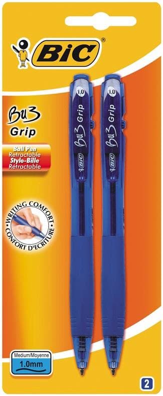 Lång beskrivning blå Bu3 grepp bls 2st BIC