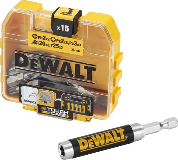 Dewalt Bitssæt 15 dele + Magnetisk Holder (DT71511)