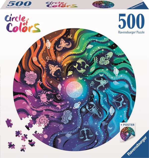 Puslespil 2D 500 Farvepalet. Astronomi