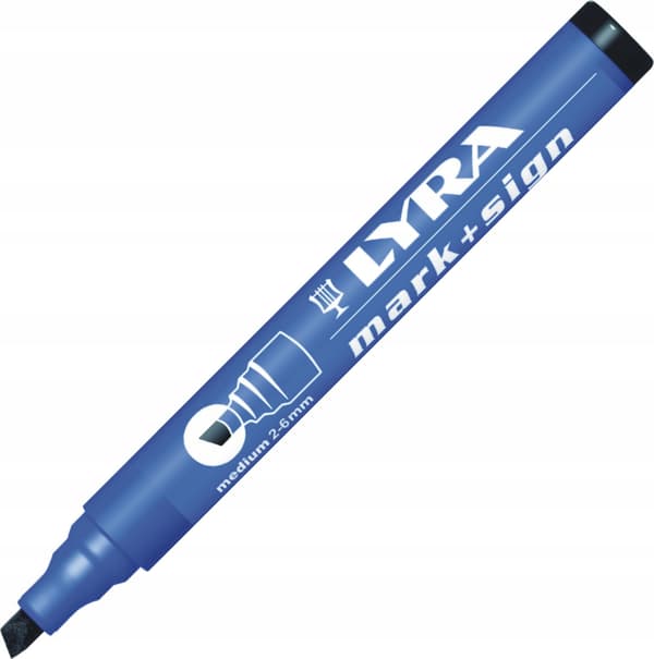 Permanent marker 2-6mm vandfast Lyra sblack/L4010099