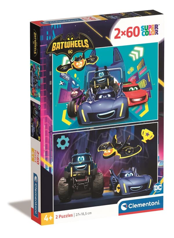 Pussel 2x60 Super Color Batwheels