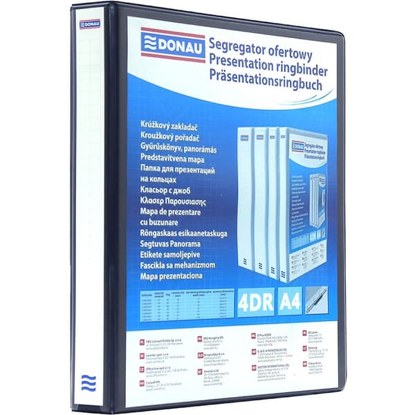 Staples 4-ringpärm A4 100 mm svart (DON256)