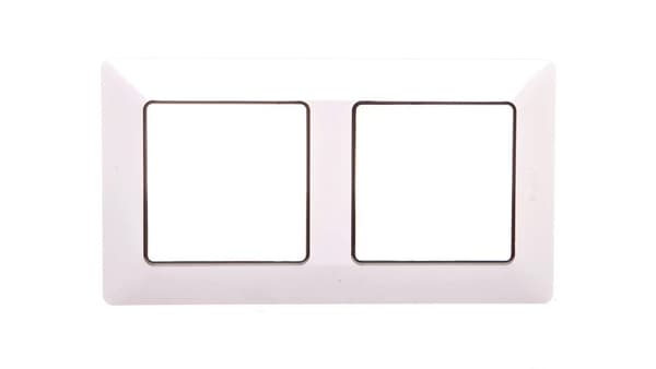 Legrand Dobbeltramme Valena Life hvid/krom (754032)