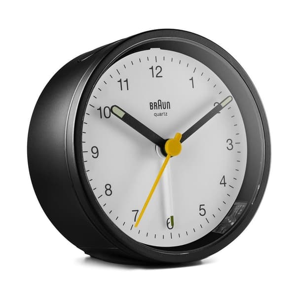 Braun BC12BW Kvartsiherätyskello Musta, Valkoinen