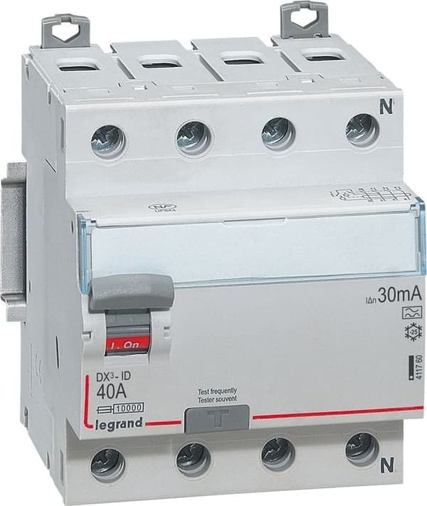 Fejlstrømsafbryder 4P 40A 0,03A type A P304 DX3 411760