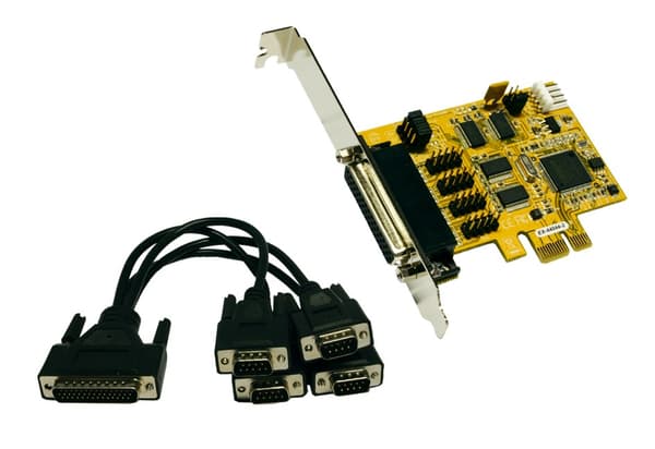 IO Exsys PCIe 4x Seriell DB9 (EX-44044-2) inkl. LP