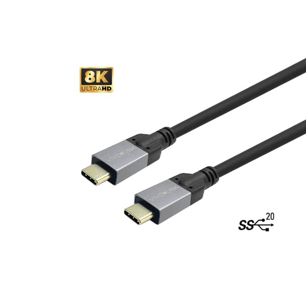 Vivolink PROUSBCMM2 USB-kaapeli 2 m USB 3.2 Gen 2 (3.1 Gen 2) USB C Musta