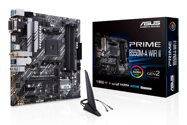 ASUS Bundkort PRIME B550M-A WIFI II - micro ATX - Socket AM4 - AMD B550