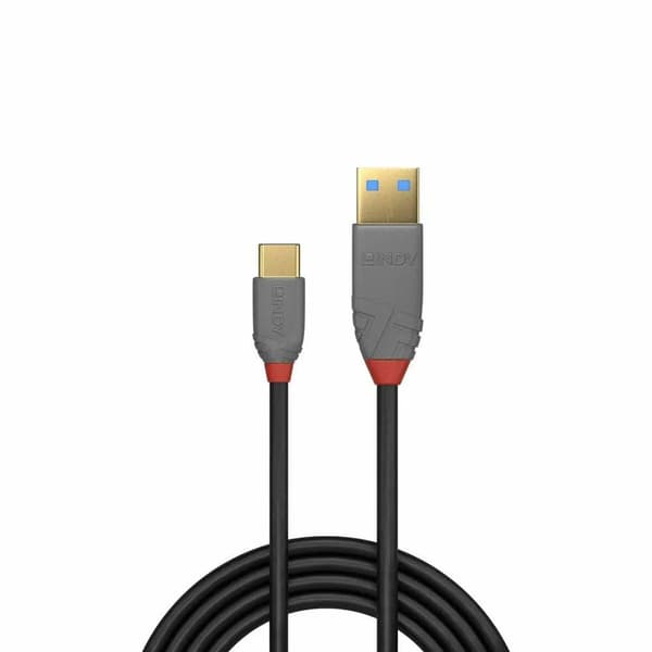 Lindy USB-A USB-kaapeli - USB-C 2 m musta (36887)