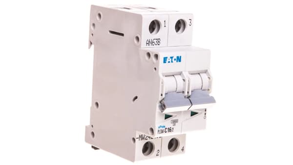 Eaton afbryder 2P C 16A 10kA AC PLSM C16/2-MW (242405)