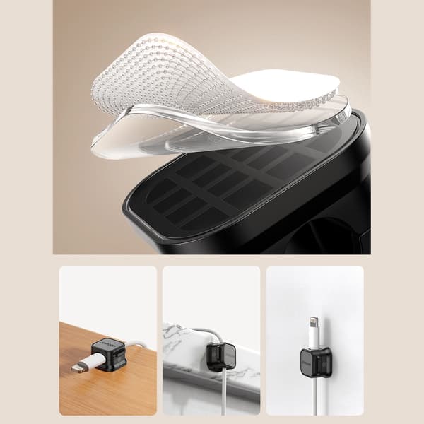 Joyroom Kabelorganisator Joyroom JR-ZS368 magnetisk - sort (6 stk.)