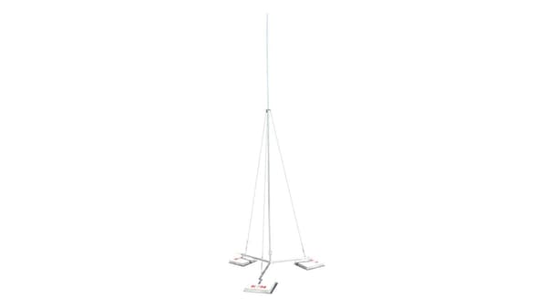 5,5 m aluminiummast på stativ KM105.5 AL /1set /