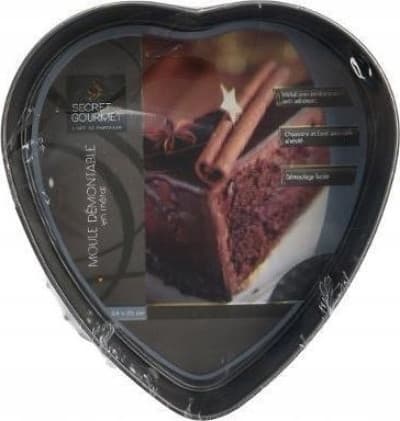 5five Bageform, bakke med hjertemotiv, non-stick, 24 x 23 cm