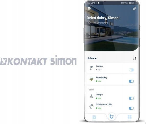 Simon 54 GO Trykknapstyring - 30 handlinger for andre drivere styret af WiFi smartphone 230V (modul) sort mat DEK