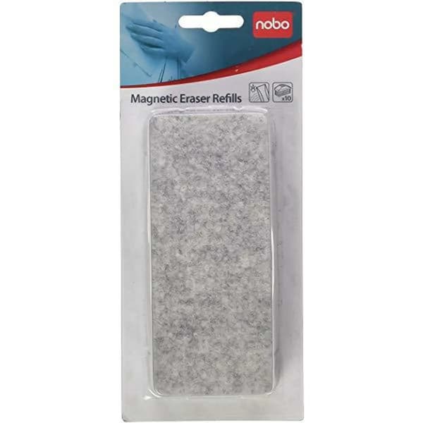 Erstatning Nobo Magnetisk Tavlevisker 10 enheder 7,5 x 16 cm Grå