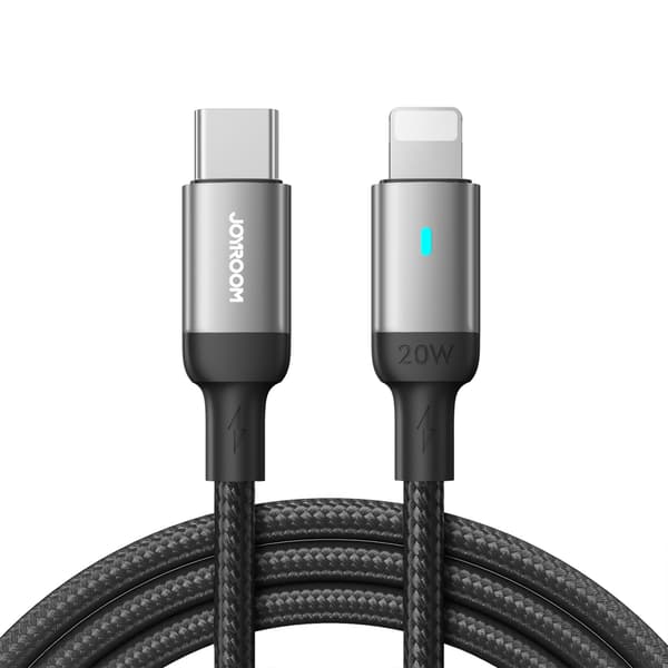 Joyroom Extraordinary Series A10 Lightning / USB-C PD 20W Kabel 1,2 m - Sort