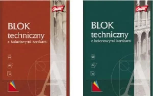 Teknisk blok A4/10K farve MIX (10 stk)