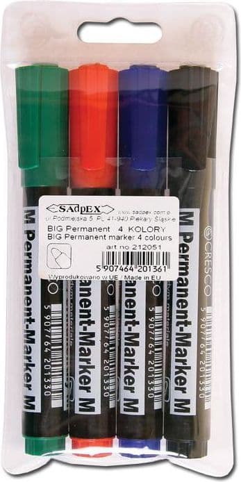 Permanent marker M 4 farver