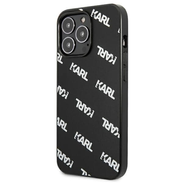 Karl Lagerfeld Allover Cover til iPhone 13 Pro / iPhone 13 - Sort