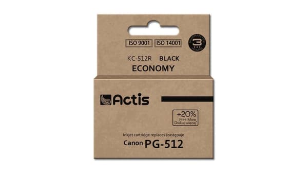 Blækpatron Actis KC-512R (PG-512) sort