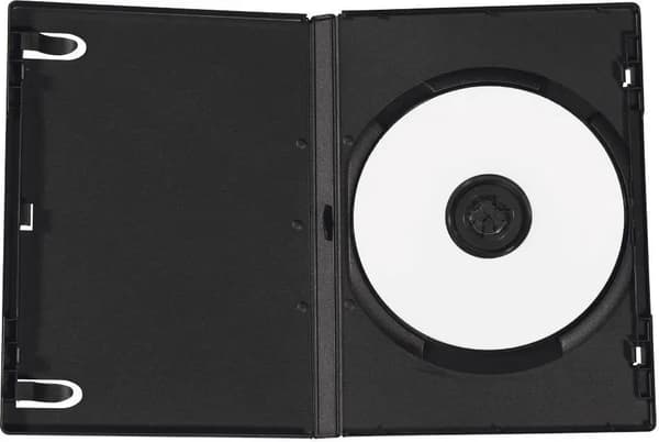 MediaRange Skivbox, 5 stycken, svart (BOX30)