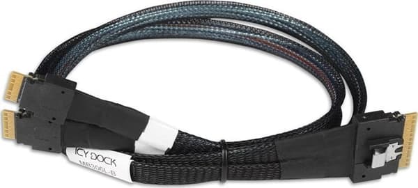 Icy Dock Kabel IcyDock Kabel Slimsas 8i til 2 x SlimSas 4i 0,5M Kabel