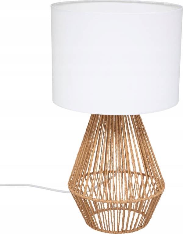 Atmosphera Bordlampe LILA, flettet base, 40 cm