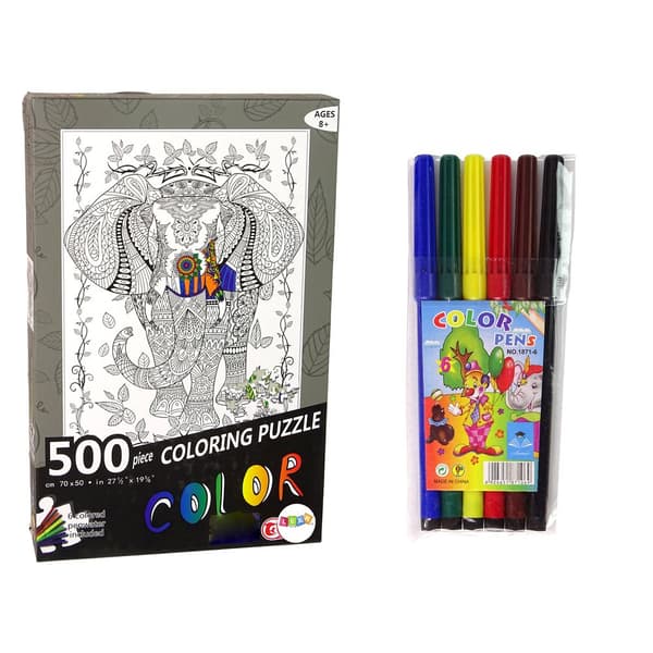 Lean Målarpussel 500 bitar Elefant 500 st. (14154)