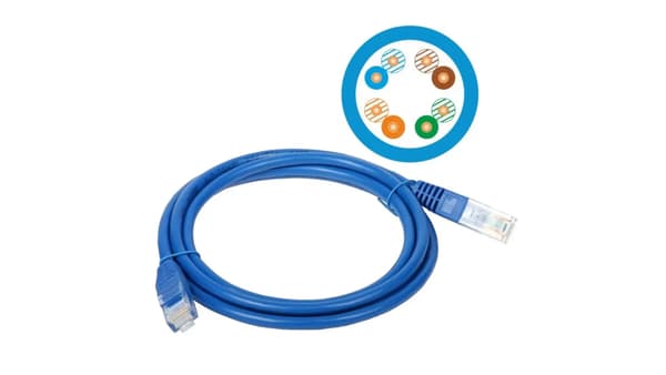Alantec Patchkabel U/UTP kat.6 PVC 3.0m blå ALANTEC