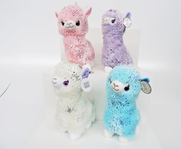 Alpaka maskot 3 farver 32 cm 154163 mix pris for 1 stk