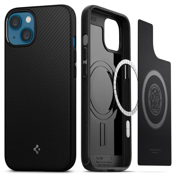 Spigen Mag Armor Cover med MagSafe til iPhone 13 – Mat Sort