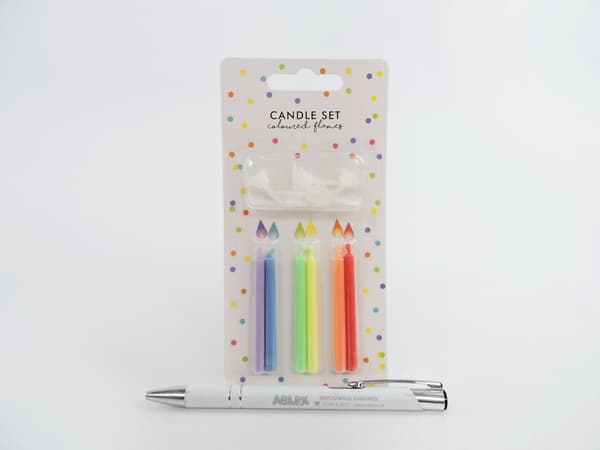 Födelsedagsringar, färgglad säl, mix, 6 cm, 6 st universal