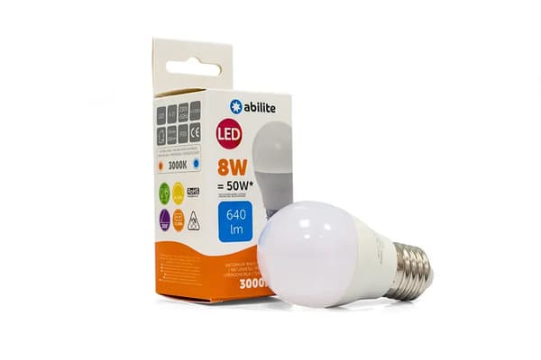POLTTIMO LED ABILITE MILK BALL B.HEAT E27 8W/230V 640LM G45