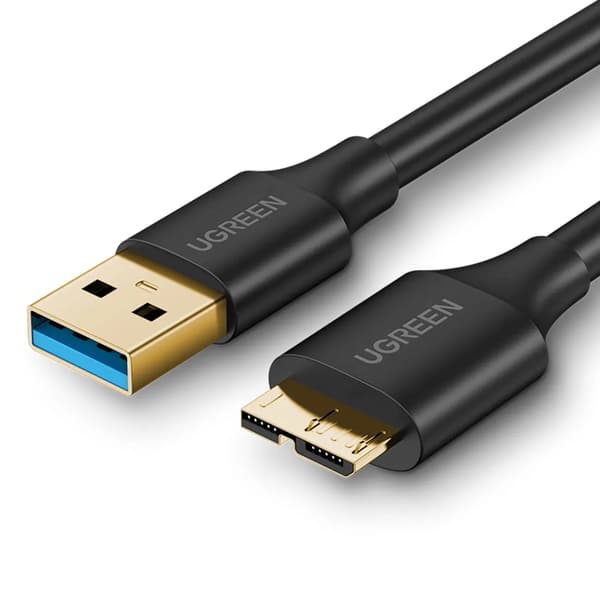 Ugreen US130 10841 USB-A 3.0 – Micro-USB-B-Kabel 1 m – Sort
