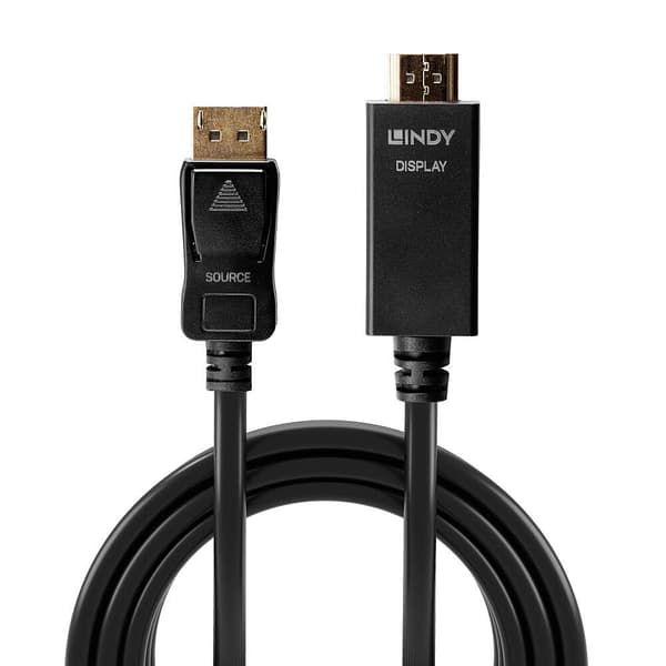 Lindy 3M Displayport til HDMI 10.2G Kabel
