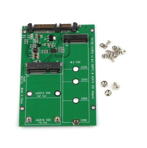 CoreParts NGFF M.2 B-Key / mSATA till SATA-adapter M.2 upp till 80 mm