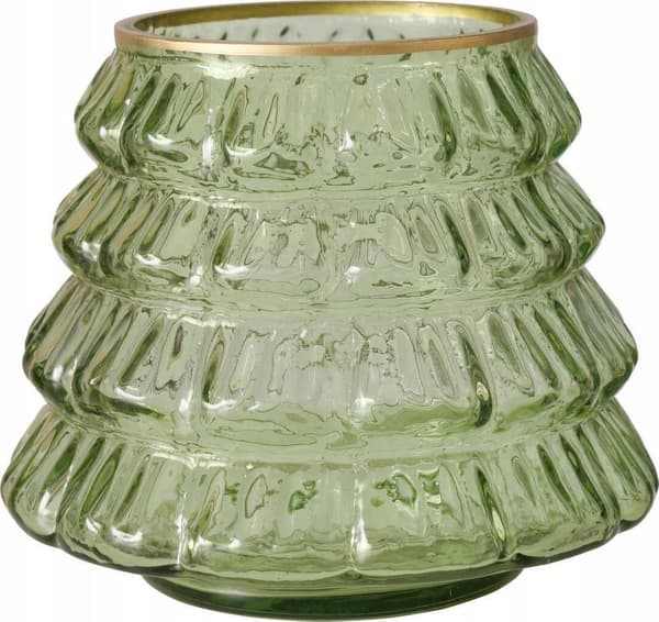 Boltze TIWA glas lysestage, højde 11,5 cm