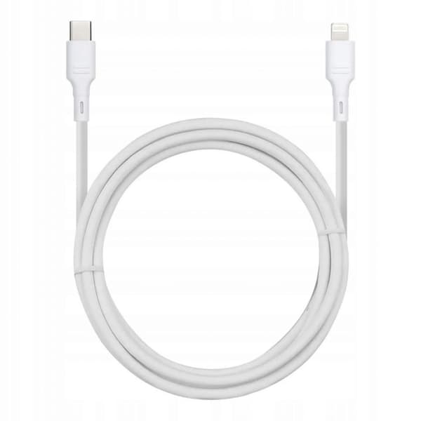 Blue Star-kabel med USB C til iPhone Lightning-stik 2.4A (maks. 27W) - hvid