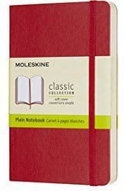 Notesbog Klassisk 9x14 blank - rød MOLESKINE