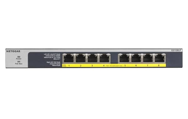 Netgear 8-PORT FLEX Ohanterad Switch **Nytt i förpackning** Ethernet POE/POE+