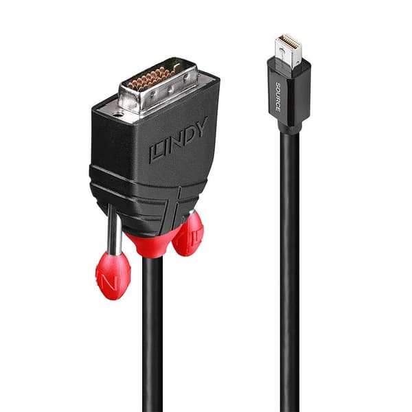 Kaapeli Lindy DisplayPort Mini - DVI-D 3m musta (41953)