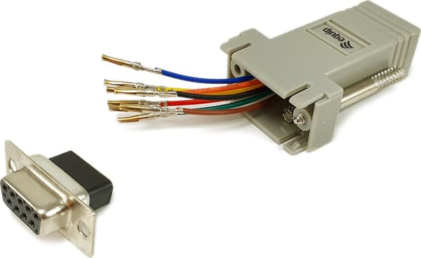 AV-adapter Equip Equip-adapter DB9 -> RJ45-adapter Bu/Bu TIA/EIA-561